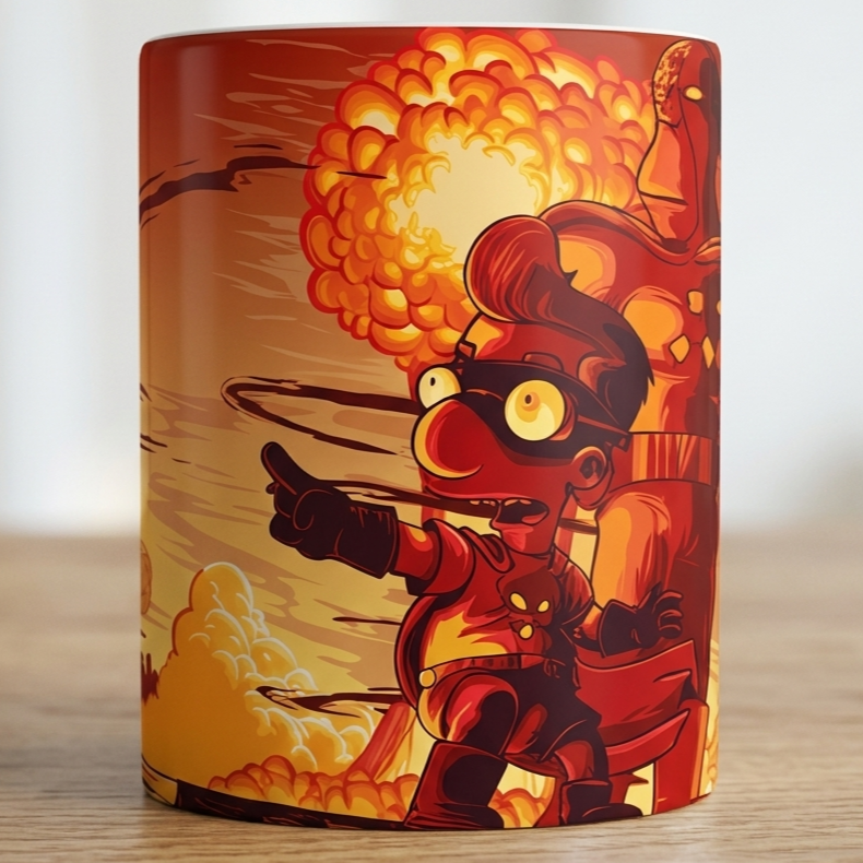 Taza Milhouse Los Simpsons - Regalo para Fans de Springfield | CAFFIVERSO
